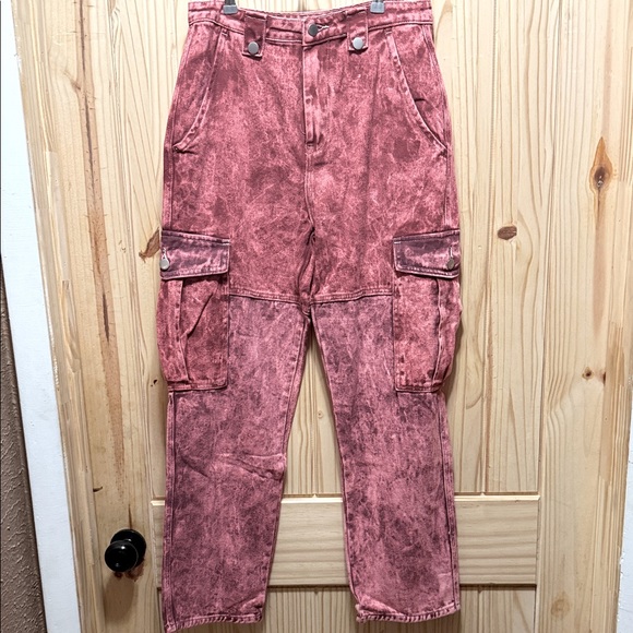 POL RED stonewash Denim Pants NWOT - Picture 1 of 7